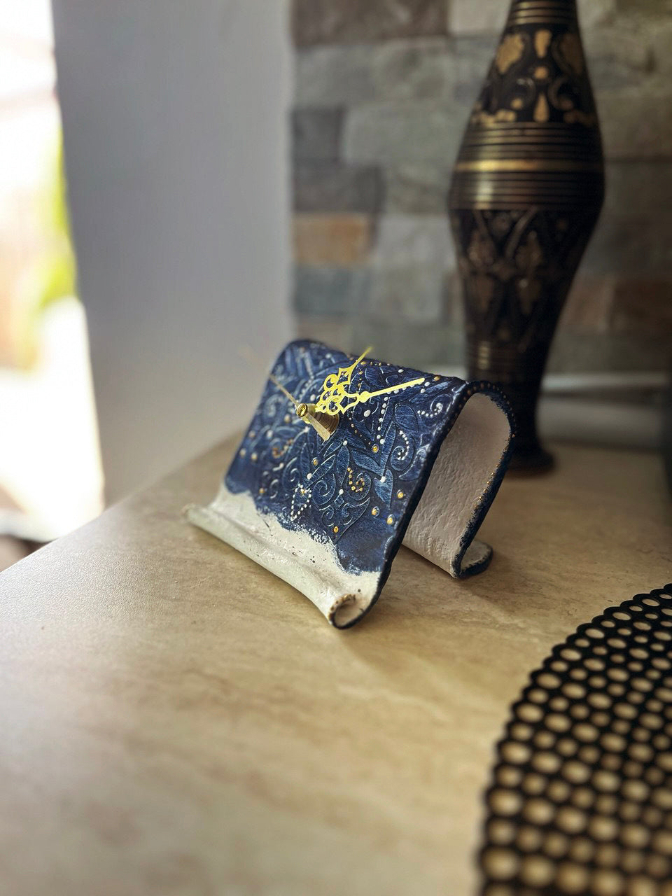 Ceas Handmade - Navy Blue
