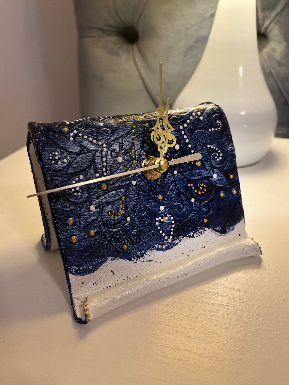 Ceas Handmade - Navy Blue